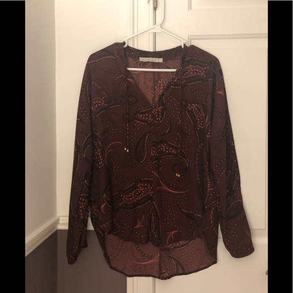 Abercrombie Purple Patterned Blouse - Picture 1 of 2
